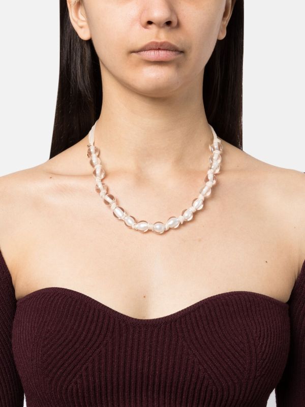Chloé Transparent Beaded Necklace | Browns Necklaces