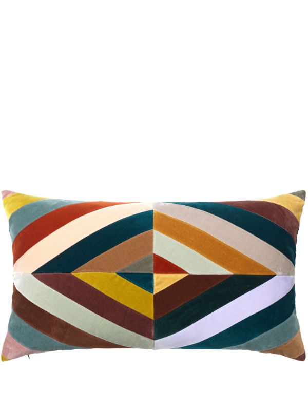 Christina Lundsteen Multicolour Liv Patchwork Velvet Cushion | Browns Cushions