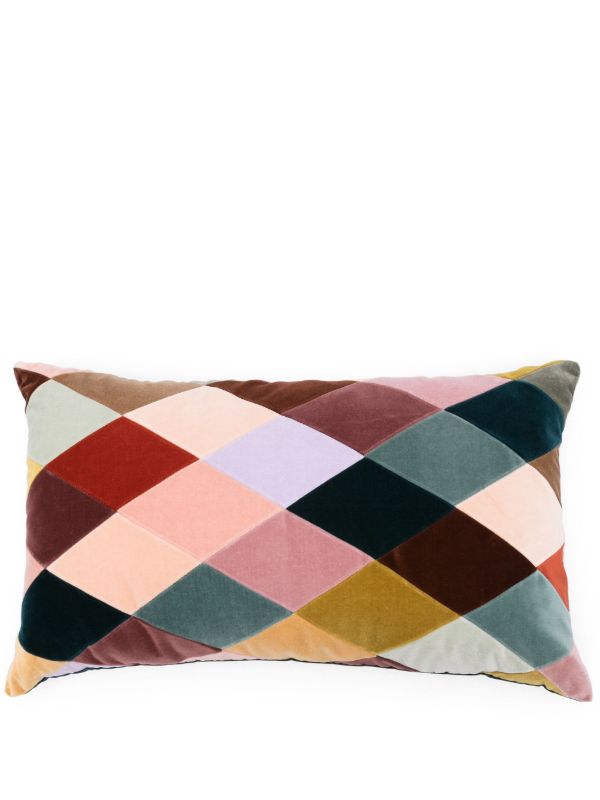 Christina Lundsteen Pink Emma Velvet Cushion | Browns Cushions