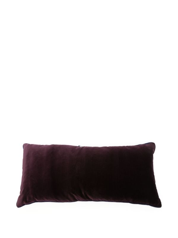 Christina Lundsteen Pink Lily Velvet Cushion | Browns Cushions