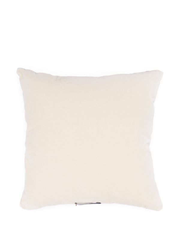 Christina Lundsteen White Nova Colour-Bock Cushion | Browns Cushions