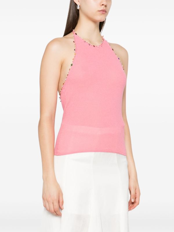Christopher Esber Beaded Halterneck Top | Browns Vests & Tank Tops