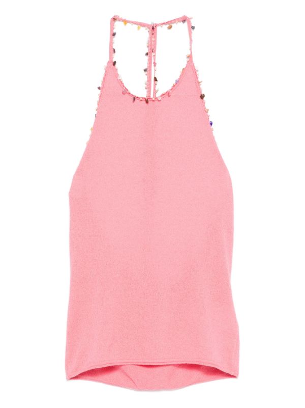 Christopher Esber beaded halterneck top | Browns Vests & Tank Tops