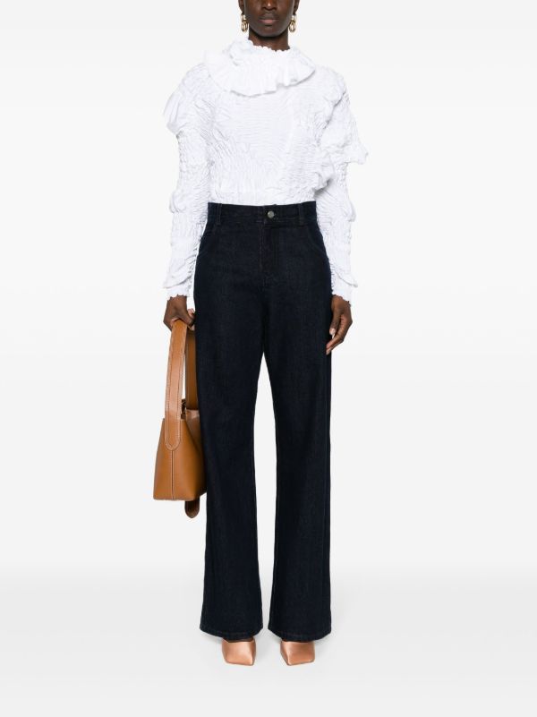 Christopher Esber Blue Reconstruct Wide-Leg Jeans | Browns Wide-Leg Jeans