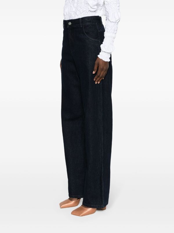 Christopher Esber Blue Reconstruct Wide-Leg Jeans | Browns Wide-Leg Jeans