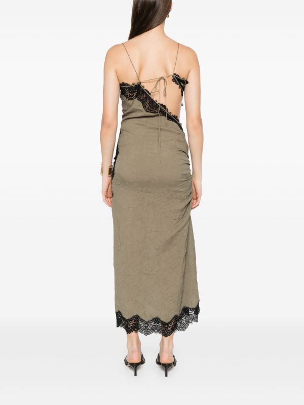 Christopher Esber Crimped Lace Slip Dress | Browns Day Dresses