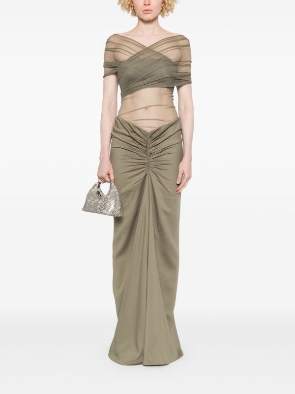 Christopher Esber Crossed Tulle Gown | Browns Evening Dresses