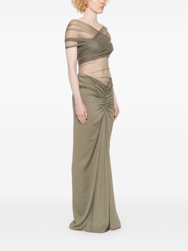 Christopher Esber Crossed Tulle Gown | Browns Evening Dresses