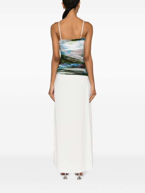 Christopher Esber Green Lucid Garden-Print Gown | Browns Evening Dresses