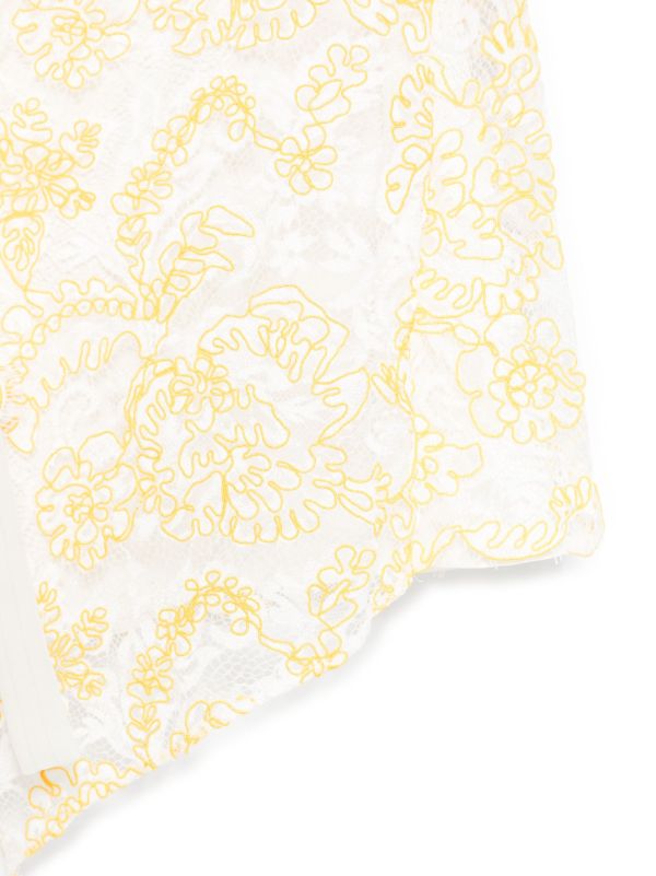 Christopher Esber Yellow Lace Camisole | Browns Camisoles & Corsets