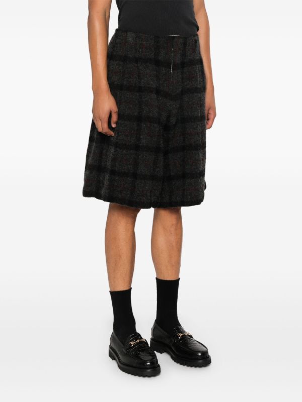 Comme Des Garçons Homme Plus Grey Wool Shorts | Browns Bermuda Shorts