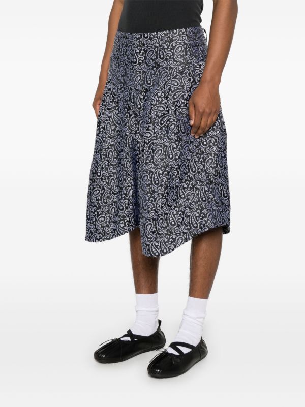 Comme Des Garçons Homme Plus Paisley-jacquard Shorts | Browns Bermuda Shorts