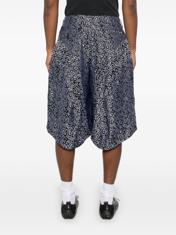 Comme Des Garçons Homme Plus Paisley-jacquard Shorts | Browns Bermuda Shorts