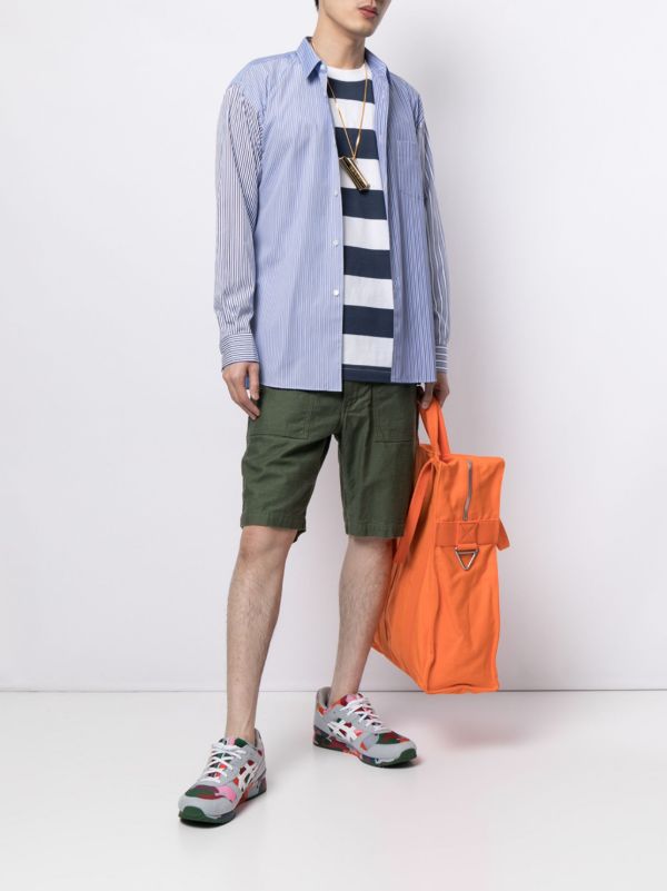 Comme Des Garçons Shirt Blue Striped Cotton Shirt | Browns Shirts