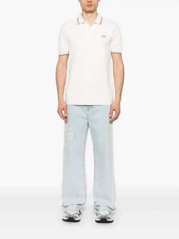 Comme Des Garçons Shirt Embroidered-motif Polo Shirt | Browns Polo Shirts