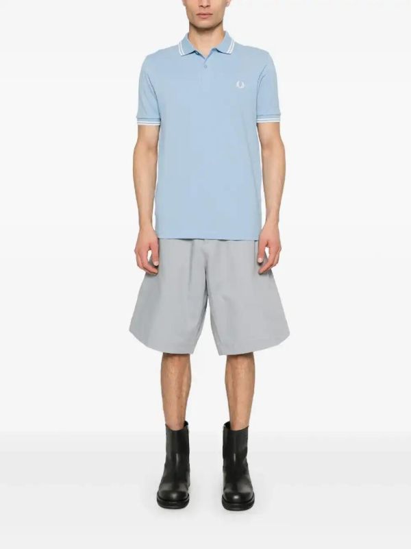 Comme Des Garçons Shirt X Fred Perry Striped-trim Polo Shirt | Browns Polo Shirts