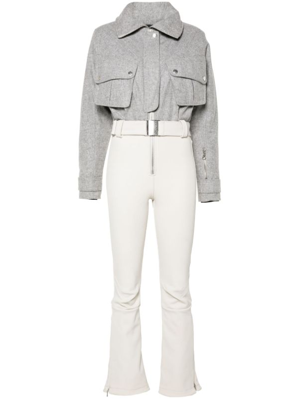 Cordova Grey Two-Tone Ski Suit | Browns Ski All-In-One
