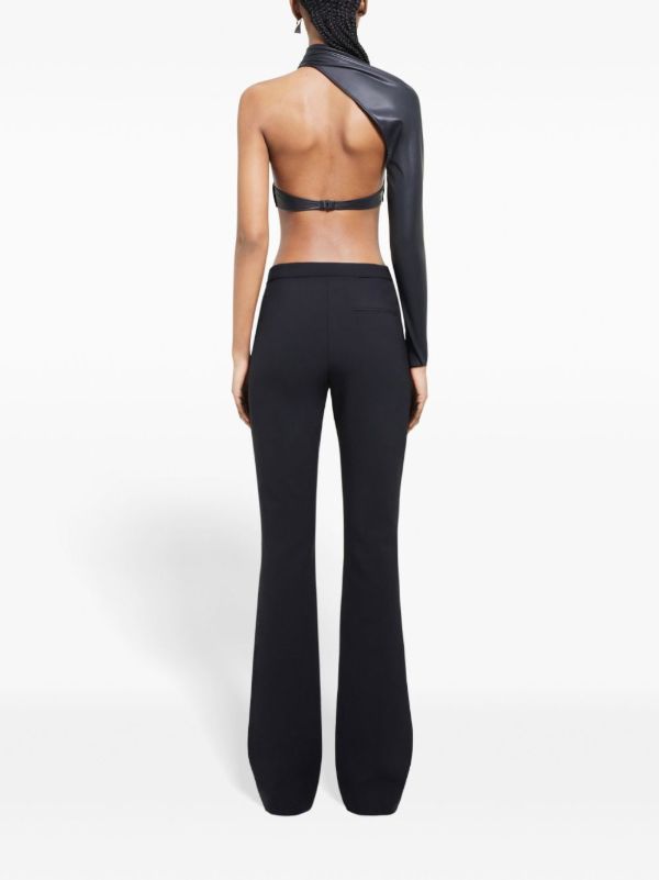 Courrèges Black Flared Trousers | Browns Flared & Bell-Bottom Pants