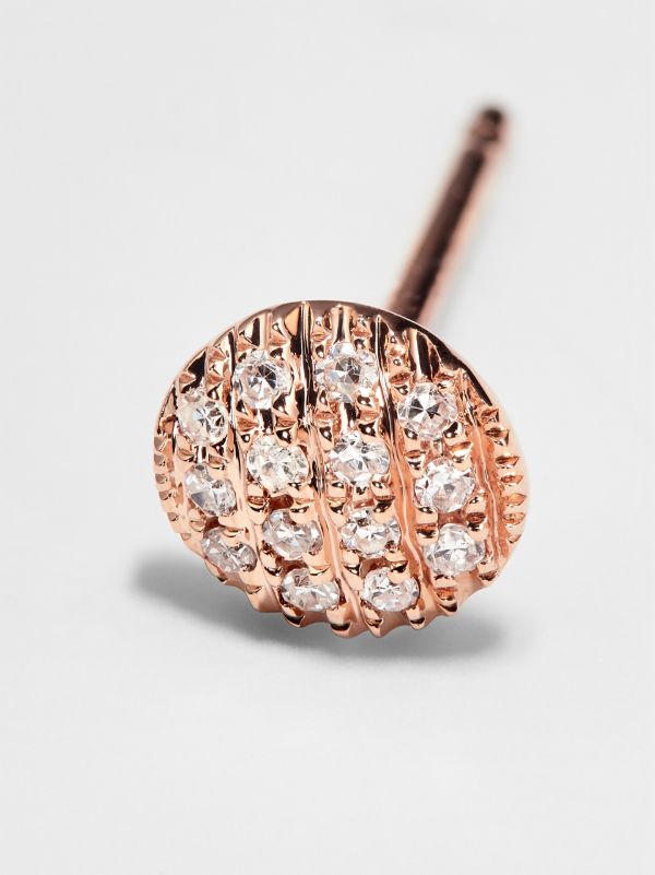 Dana Rebecca Designs 14K Rose Gold Lauren Joy Diamond Earrings | Browns Fine Earrings