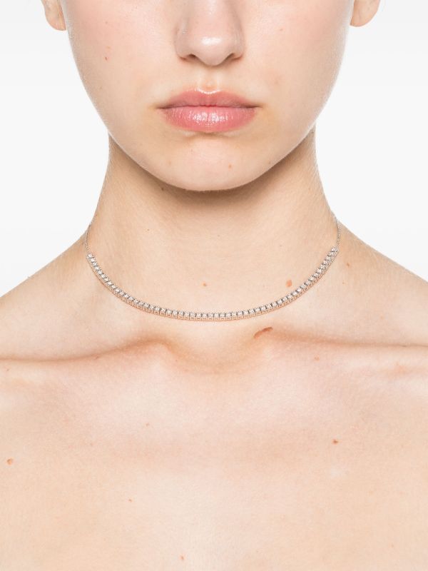 Dana Rebecca Designs 14K White Gold Ava Bea Tennis Necklace | Browns Fine Necklaces