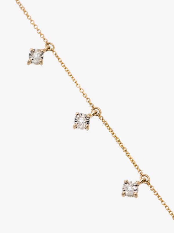 Dana Rebecca Designs 14K Yellow Gold Ava Bea Station Diamond Necklace | Browns Fine Necklaces