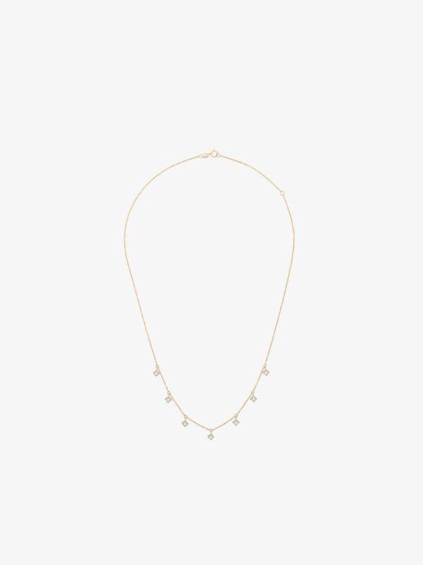 Dana Rebecca Designs 14K yellow gold Ava Bea station diamond necklace | Browns Fine Necklaces