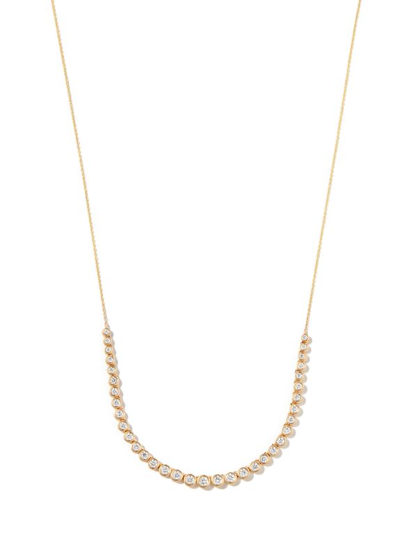 Dana Rebecca Designs 14K yellow gold Lulu Jack bazel diamon necklace | Browns Fine Necklaces