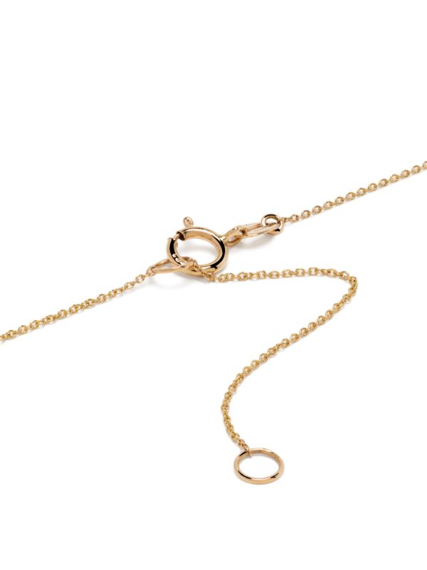 Dana Rebecca Designs 14K Yellow Gold Nana Bernice Groove Teardrop Pendant Necklace | Browns Fine Necklaces