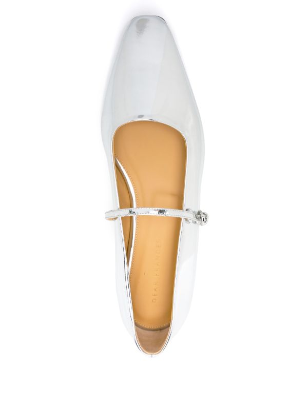 Dear Frances Silver Mary Jane Ballet Flats | Browns Ballerina Shoes