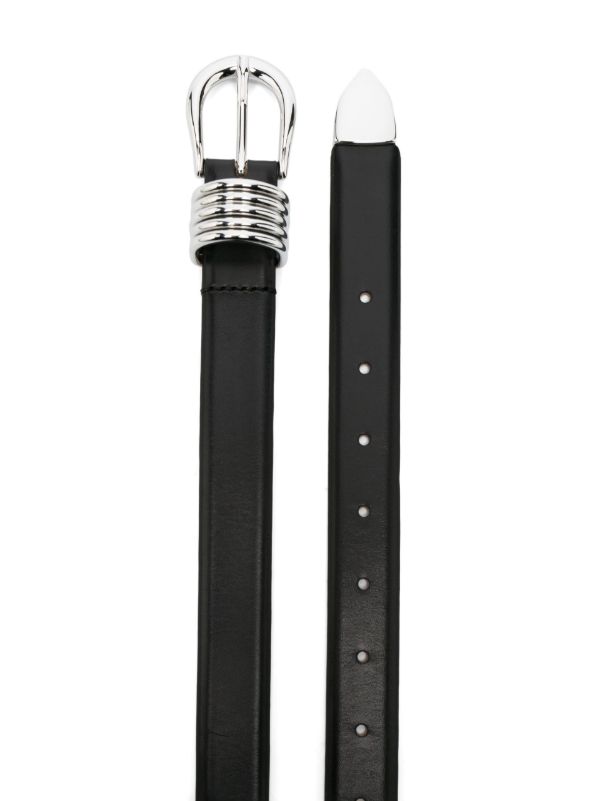 Déhanche Black Hollyhock Leather Belt | Browns Belts