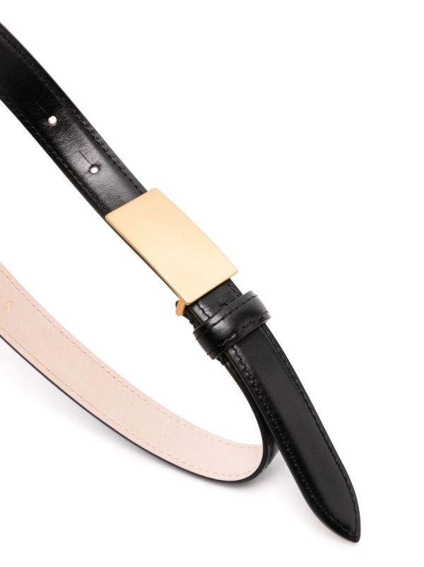 Déhanche Black Signet Leather Belt | Browns Belts