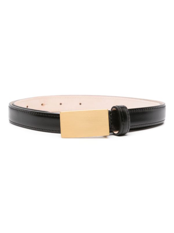 Déhanche Black Signet Leather Belt | Browns Belts