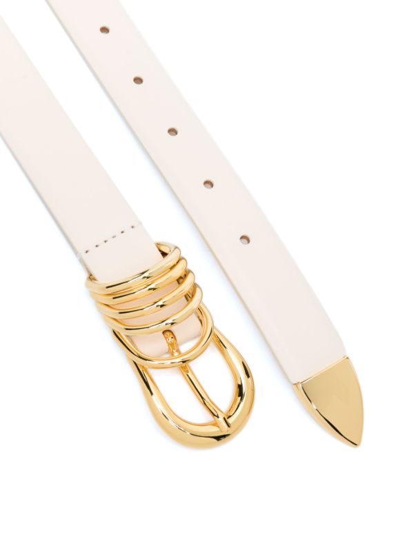 Déhanche White Hollyhock Leather Belt | Browns Belts
