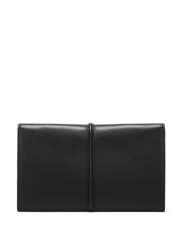 DeMellier Black Tokyo Leather Clutch Bag | Browns Clutch Bags