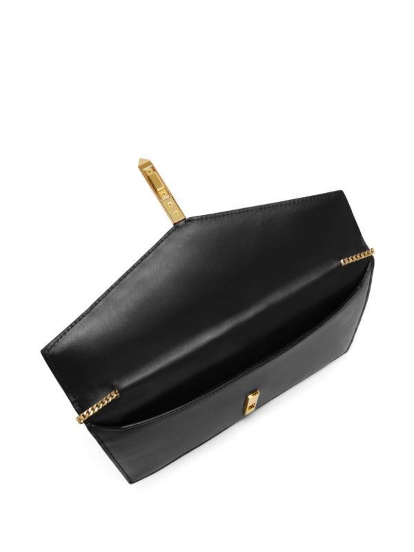 DeMellier Black Tokyo Leather Clutch Bag | Browns Clutch Bags