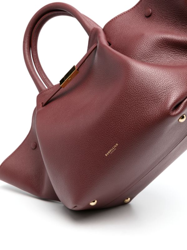 DeMellier Red New York Midi Leather Tote Bag | Browns Tote Bags