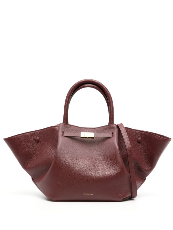 DeMellier Red New York Midi Leather Tote Bag | Browns Tote Bags