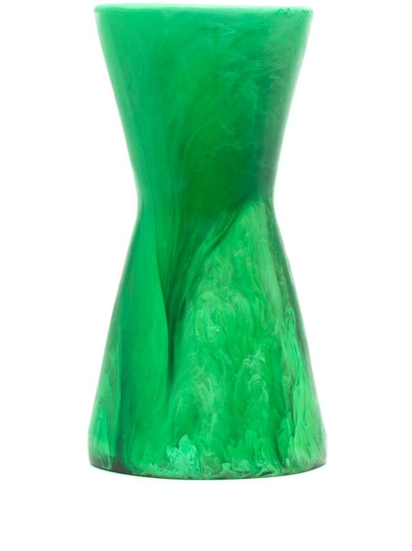Dinosaur Designs green tall bow vase | Browns Vases