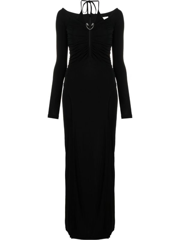 Dion Lee black Mobius maxi dress | Browns Cocktail & Party Dresses
