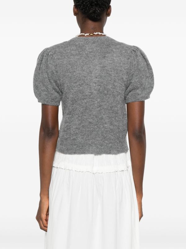 DÔEN Puff Sleeves Knitted Top | Browns Knitted Tops