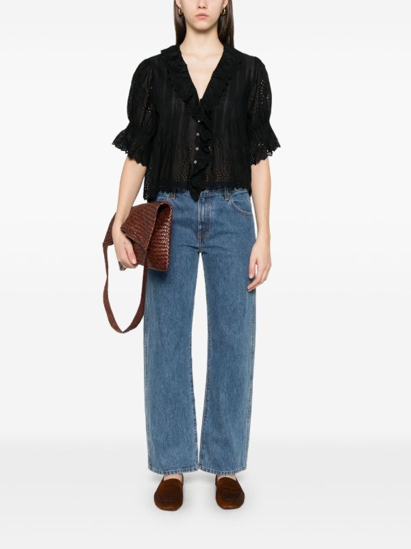 DÔEN White Henri Organic Cotton Blouse | Browns Blouses