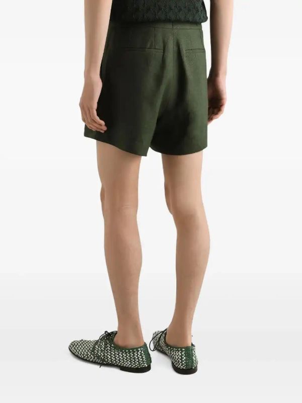 Dolce & Gabbana Belted Linen Shorts | Browns Tailored Shorts