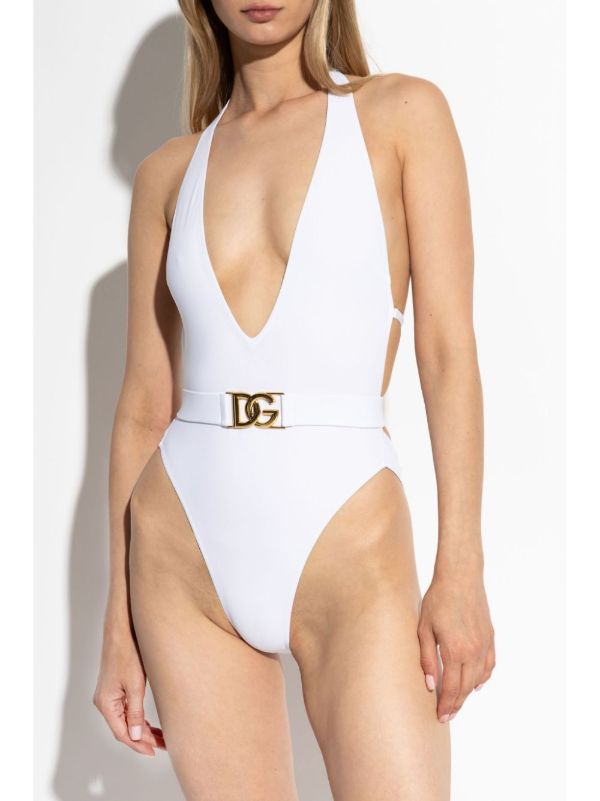Dolce & Gabbana Belted Swimsuit | Browns One-Pieces