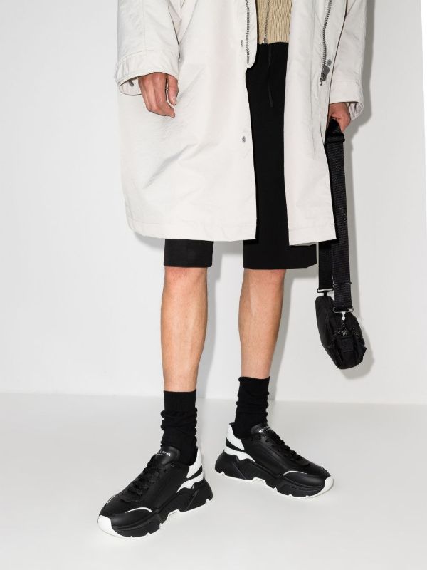 Dolce & Gabbana Black Daymaster Leather Sneakers | Browns Low-Tops