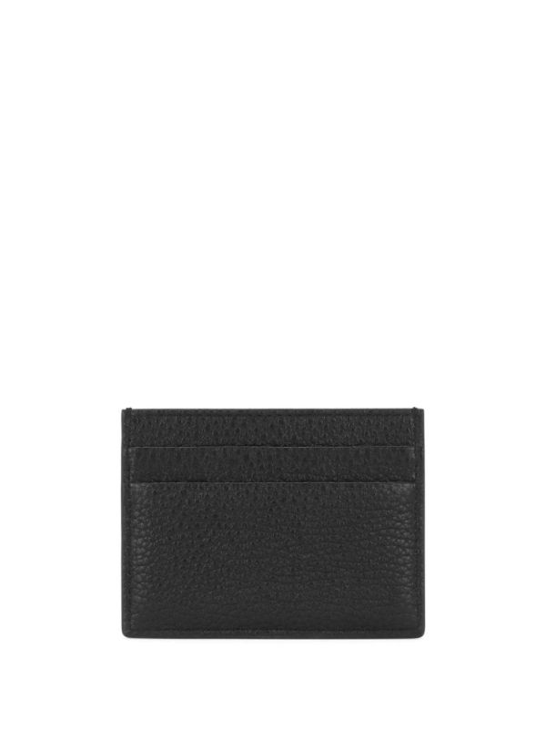 Dolce & Gabbana Black Logo-embossed Leather Card Holder | Browns Wallets & Billfolds