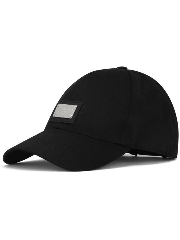 Dolce & Gabbana black logo plaque baseball cap | Browns Hats