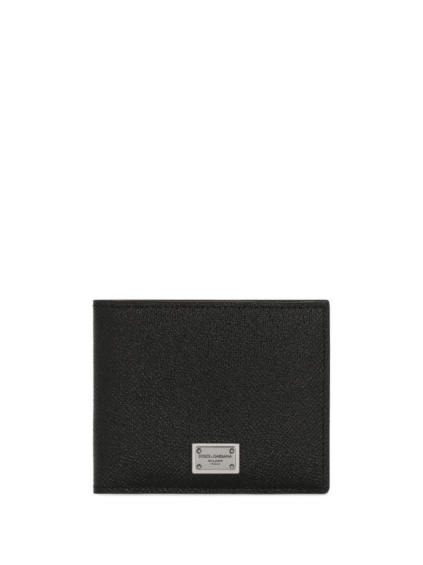 Dolce & Gabbana Black Logo Plaque Bifold Leather Wallet | Browns Wallets & Billfolds