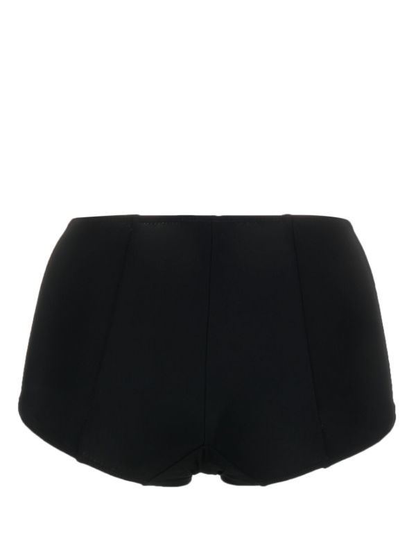 Dolce & Gabbana Black Logo Plaque Bikini Bottoms | Browns Bikinis