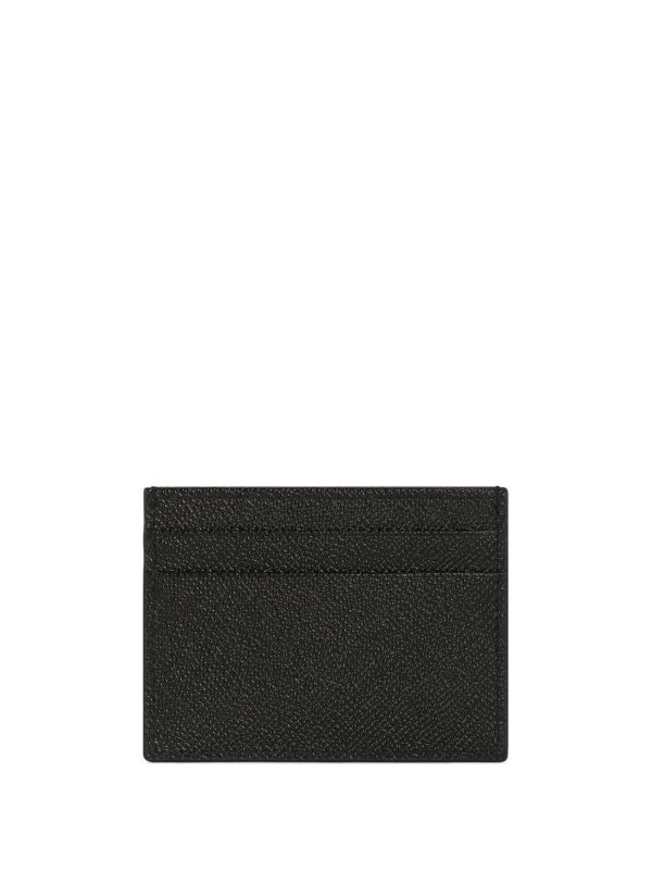 Dolce & Gabbana Black Logo Plaque Card Holder | Browns Wallets & Billfolds