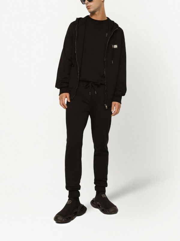 Dolce & Gabbana Black Logo Plaque T-Shirt | Browns T-Shirts